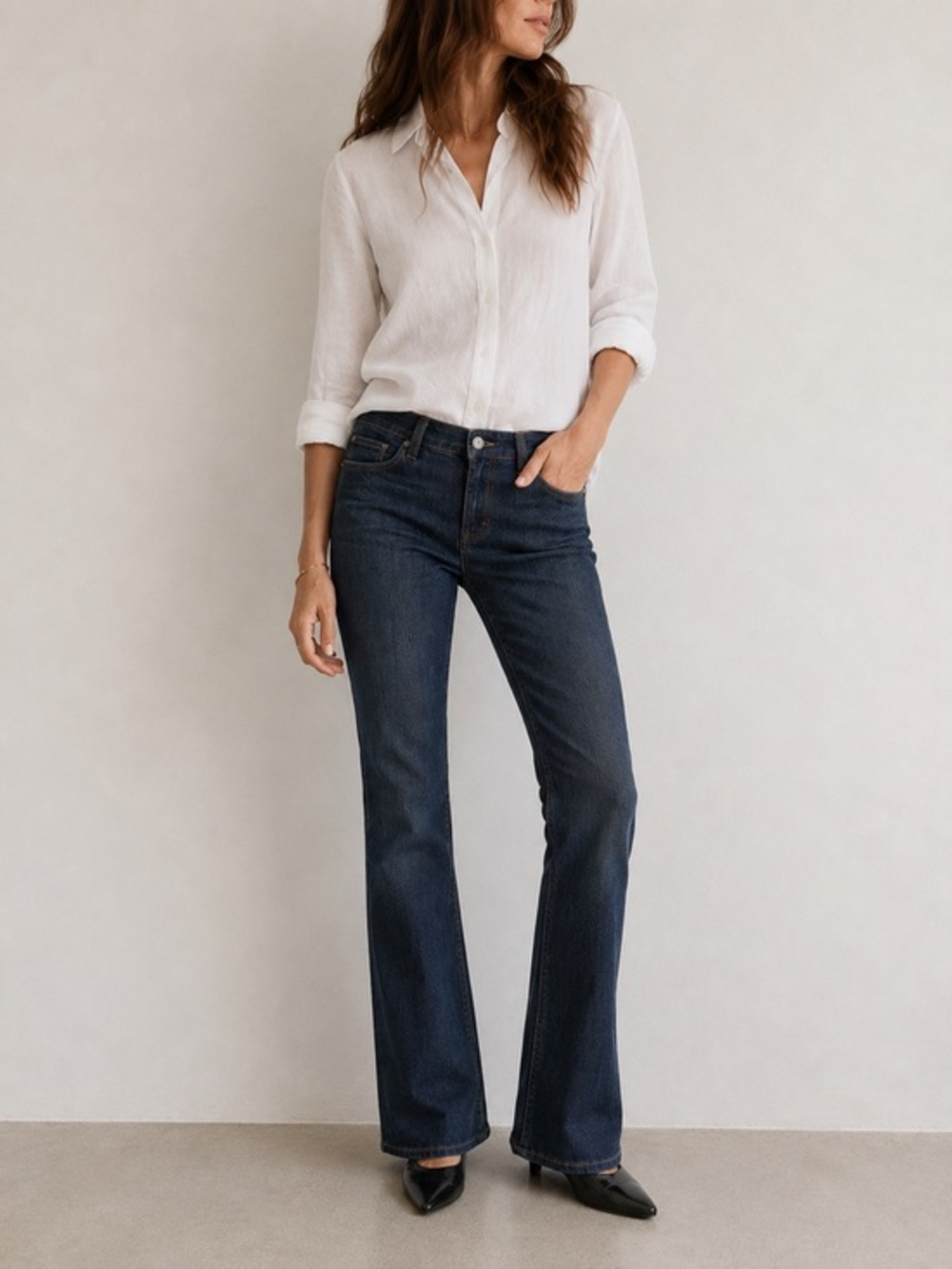 Tory Burch / Habitual Boot Cut Low Rise Dark Wash Jeans Tory By TRB Size 28